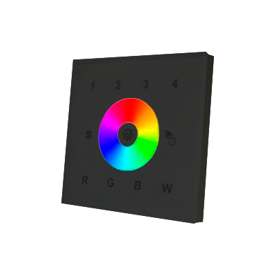 [000055954] RGBW-MW RF BLACK 4ZONES